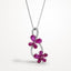 Ruby Pendant Flower loop