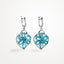 Blue Topaz Earrings Bright