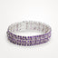 A stylish bracelet with Amethyst Gemstones with white background